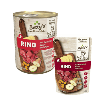 Rind mit Kartoffel, Kürbis und Birne