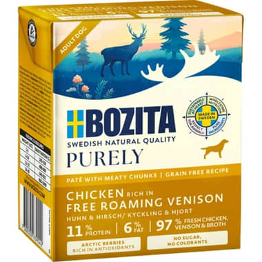 Dog NF Tetra Purely Paté, cerf