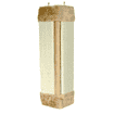 Scratching board for room corners, natural
