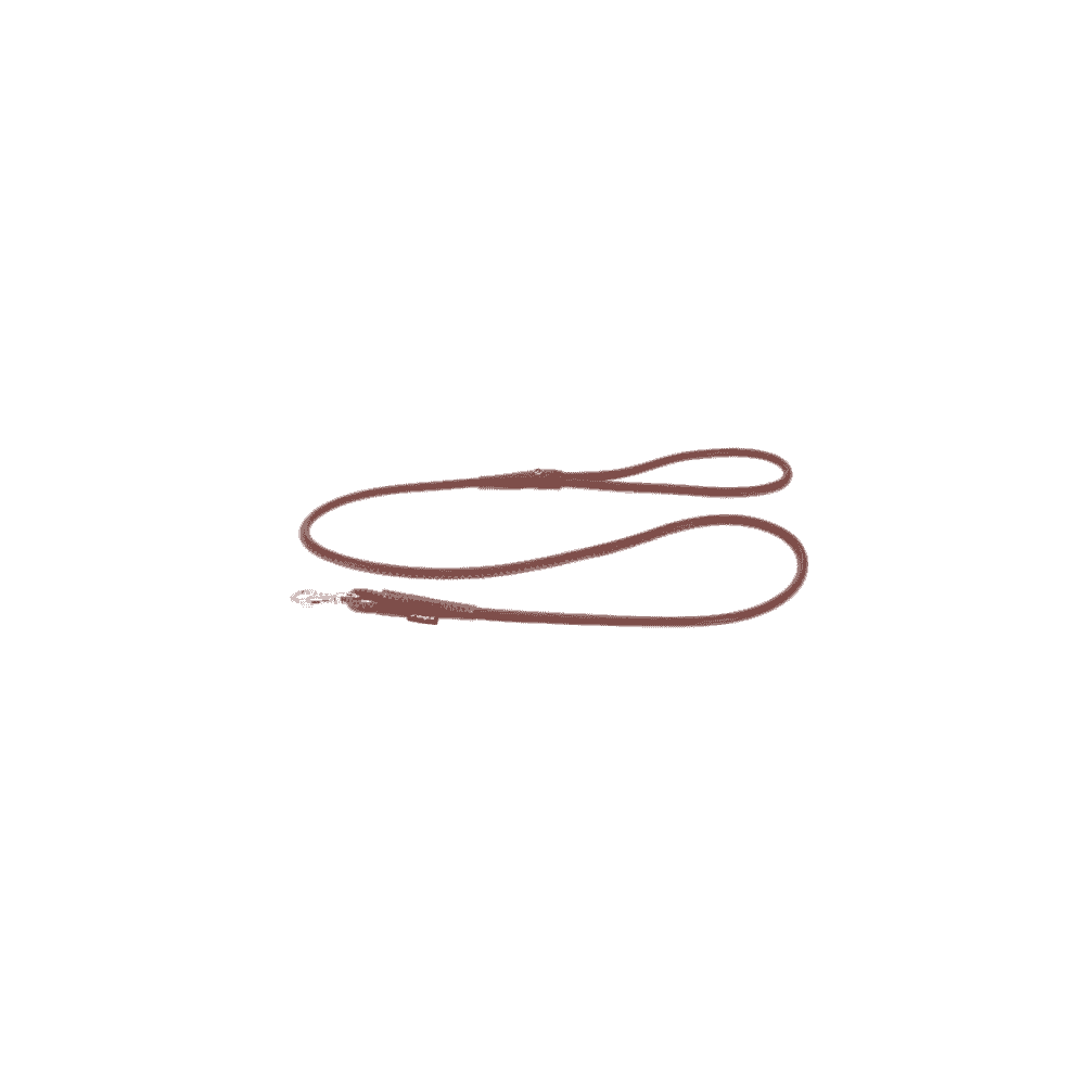 Round Classic leather leash S