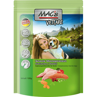 DOG Vetcare Mono Snack Kaninchen