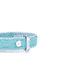 Saint Tropez Similpelle Halsband für Hunde in türkis
