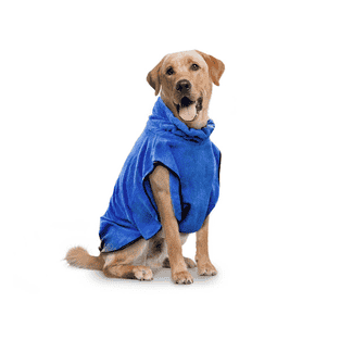 Peignoir de bain pour chiens, bleu
