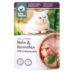 Cat Adult Huhn & Kaninchen mit Löwenzahn