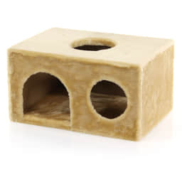 Höhle eckig, 3-Loch, 50 x 35  x 27 cm, beige