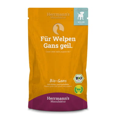 Selection Welpen Bio Gans mit Kürbis und Kartoffel