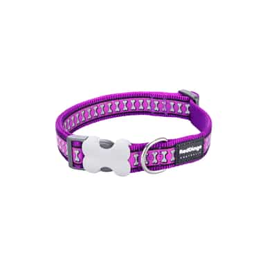 Halsband Reflective Bones Purple