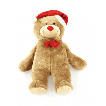 Plush Christmas bear dog toy