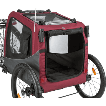 Remorque de vélo gris/rouge
