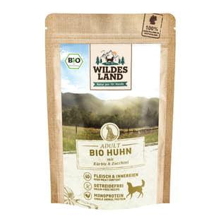 Canine Adult BIO poulet avec potiron & courgettes - en sachets