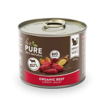 Cat Organic Beef Bio,  carotte + millet