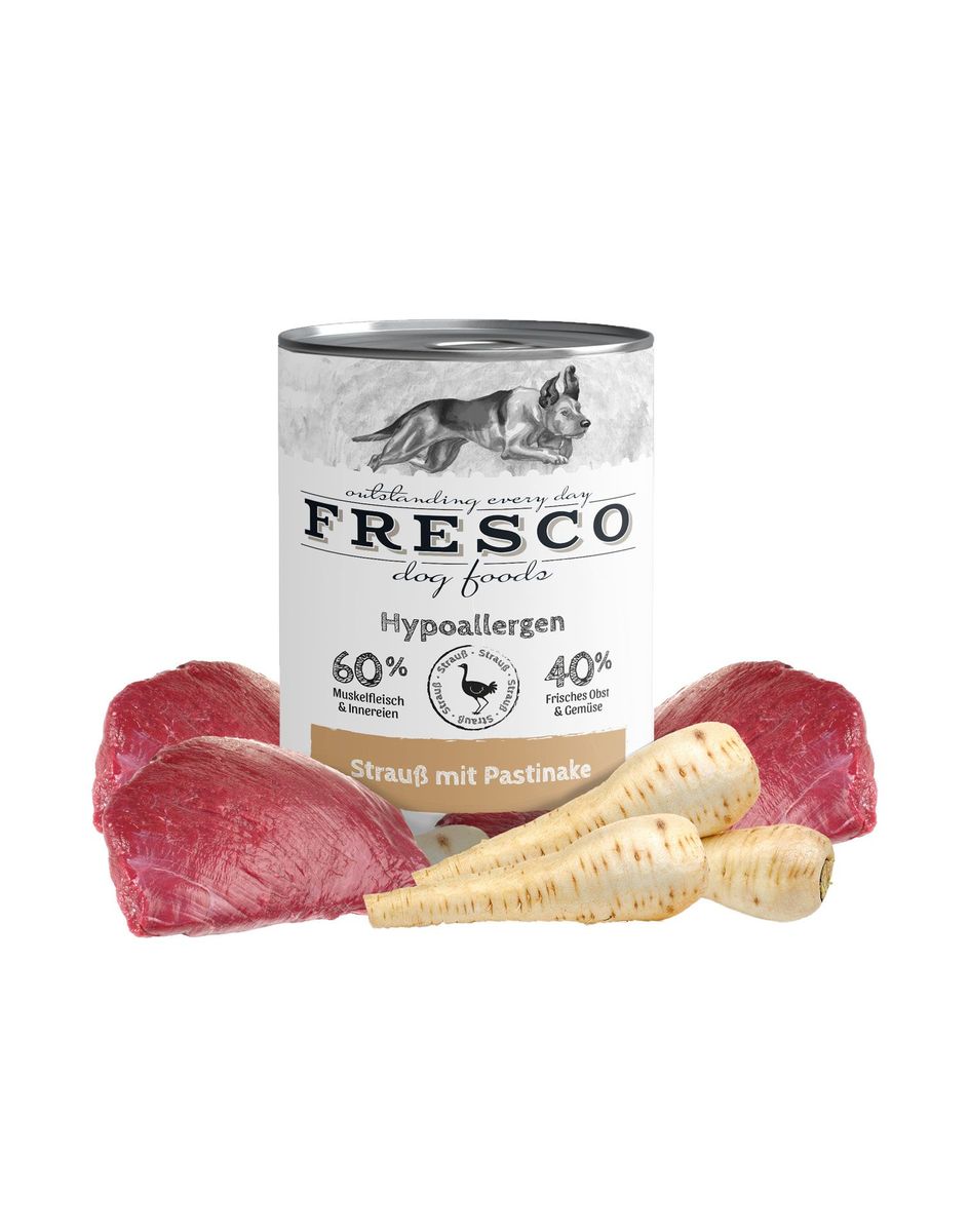 Nassbarf hypoallergenic menu Ostrich with parsnip