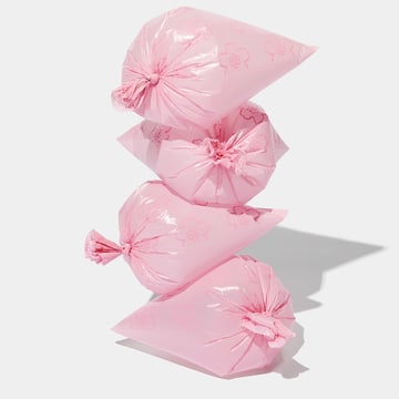 Set distributeur de sacs à crottes Cherry Blossom, 7 rouleaux