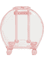 Boîte de transport Bubble rose / transparente