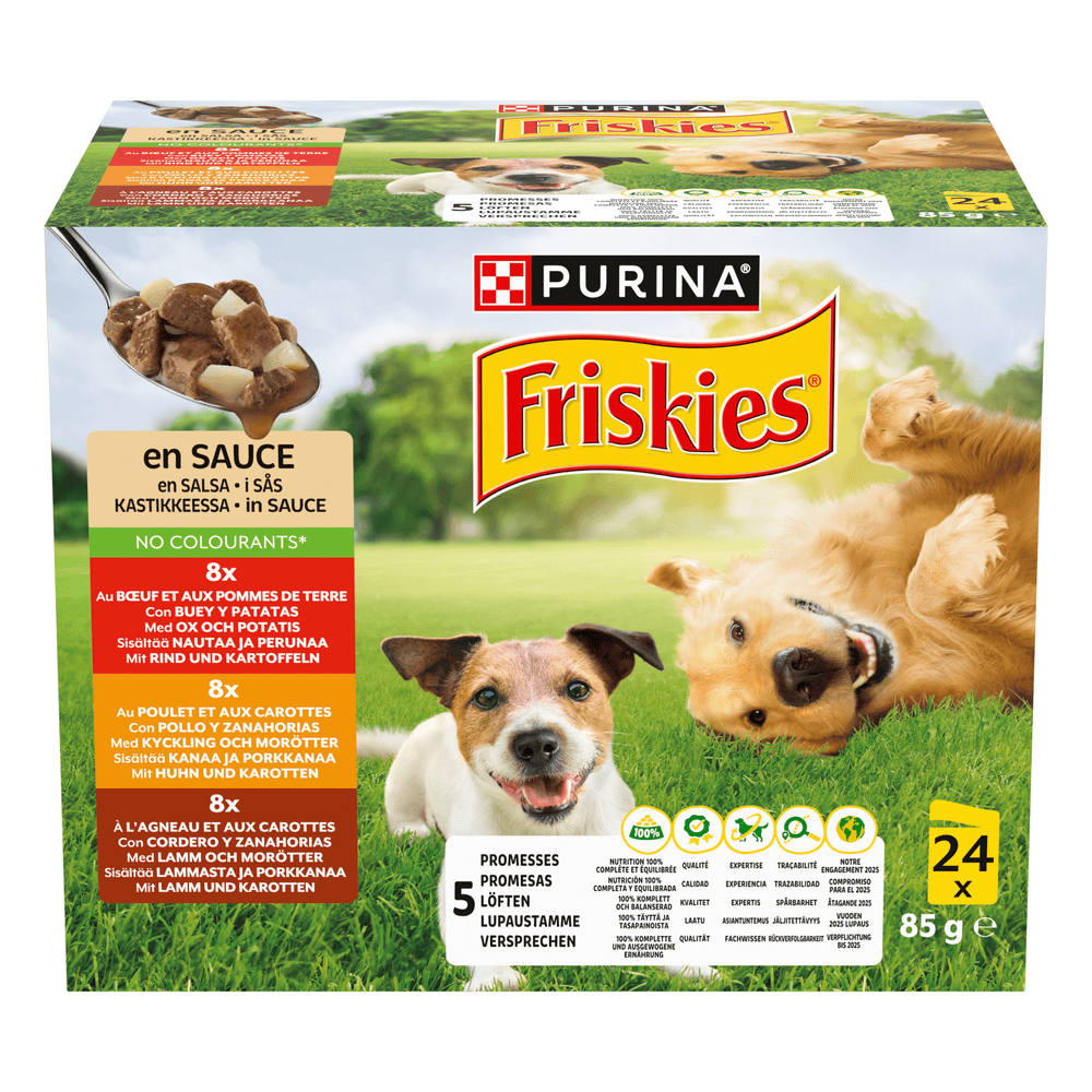 Dog Adult in Sauce, Rind, Huhn, Lamm und Gemüse