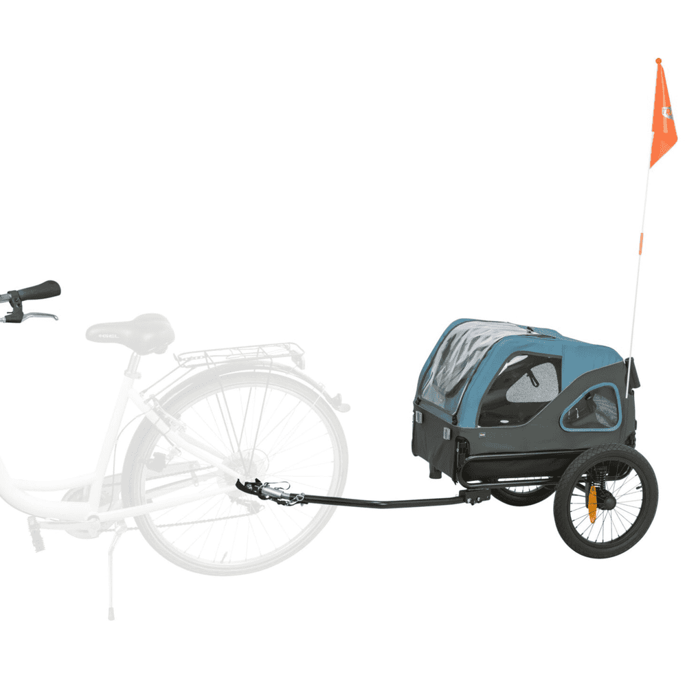 Remorque de vélo gris/bleu