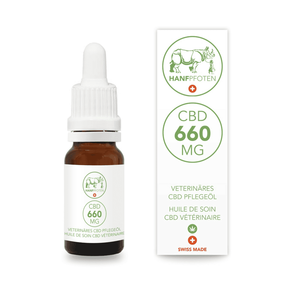 CBD Pflegeöl 660mg für Hunde grosser Rassen und andere grosse Haustiere