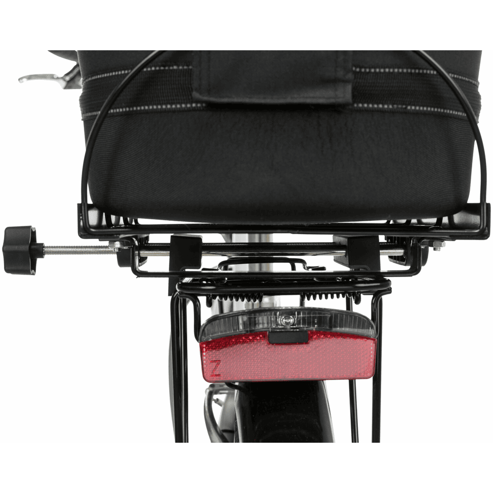 Bicycle basket for luggage carrier