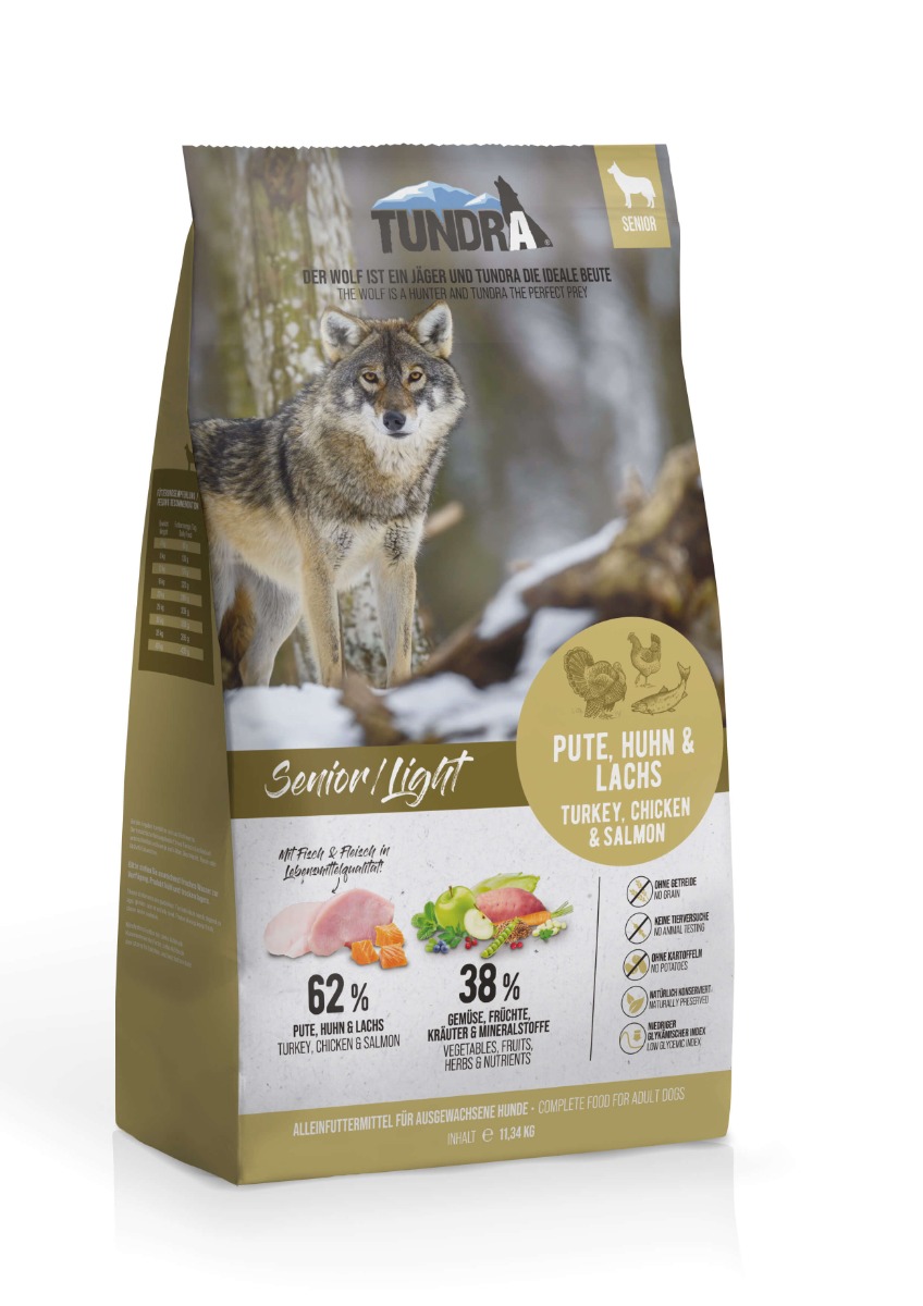Dog Senior/Light Pute, Huhn & Lachs