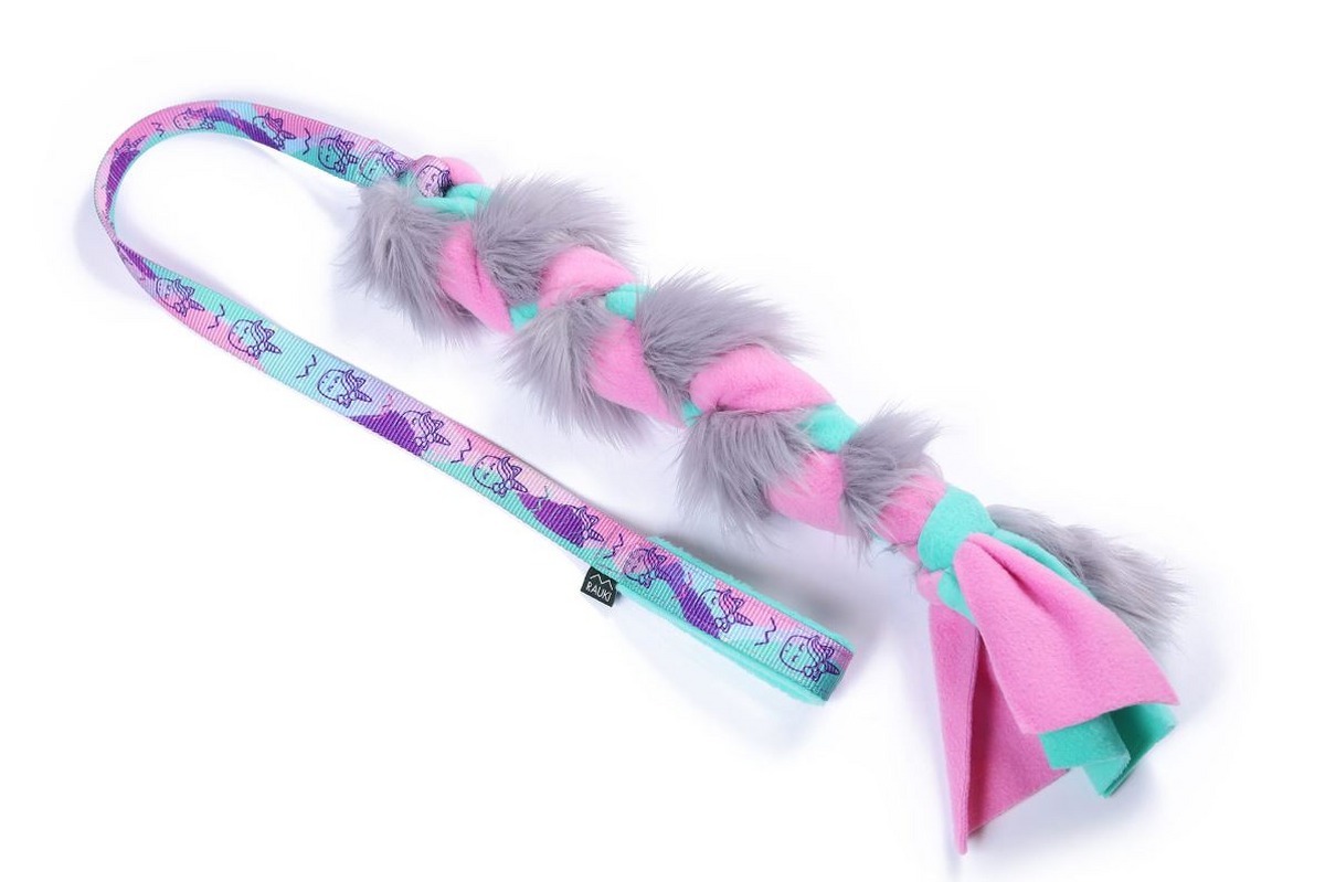 Tugga Worm Tug Toy Made of Faux Fur