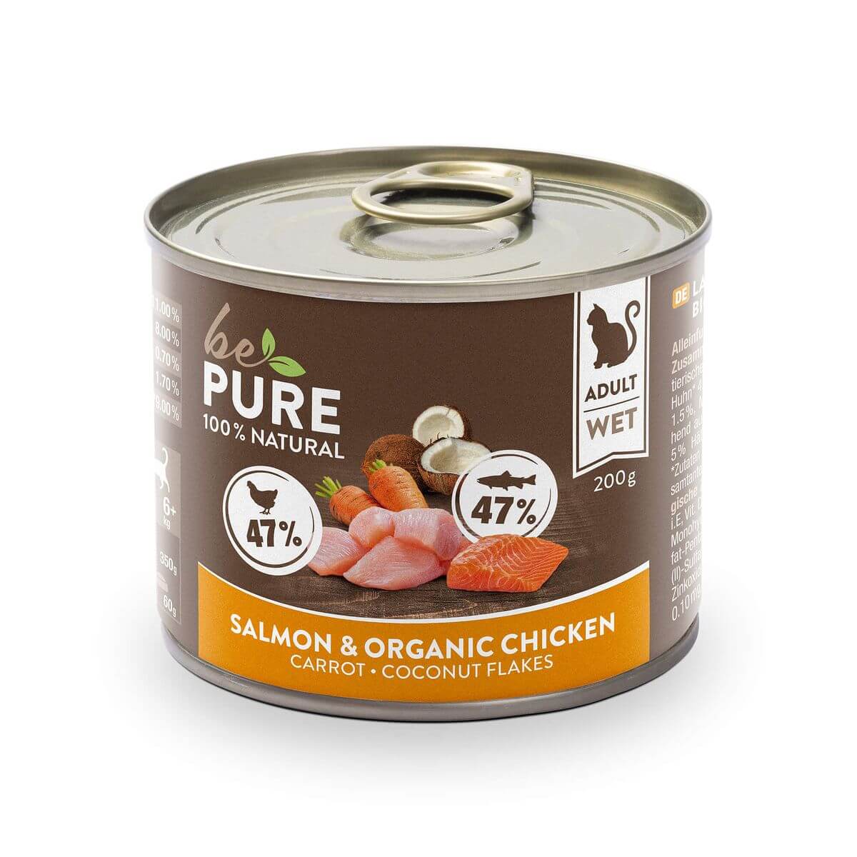 Cat Salmon ​mit organic Bio Chicken + Gemüse