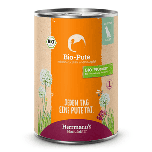 Light Bio Pute mit Zucchini und Apfel