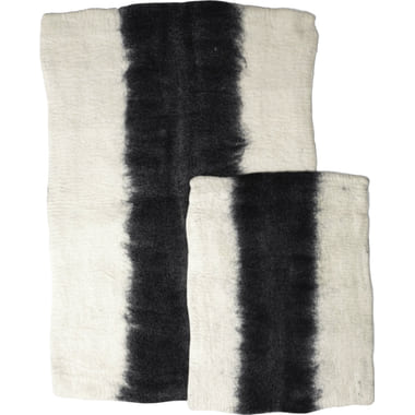 Tapis Ombré Noir/Blanc