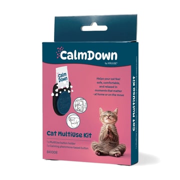 CalmDown Post-Op Button & Velcro Tag for Cats