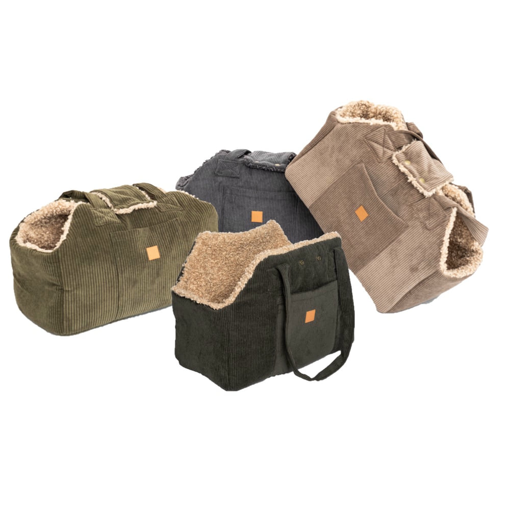 Hundetasche Lucky - Cord/Teddy