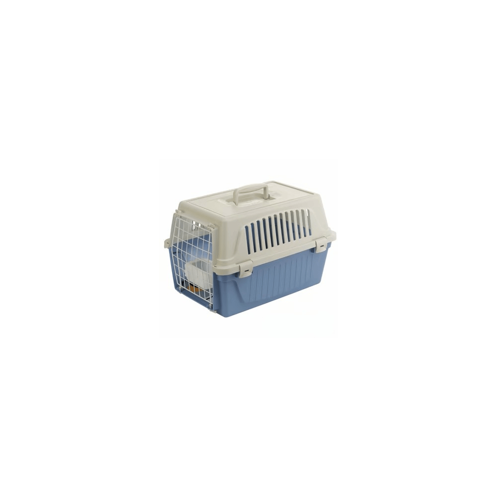 Caisse de transport avec coussin et écuelle