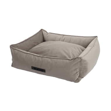 Hundebett Velours Hellgrau