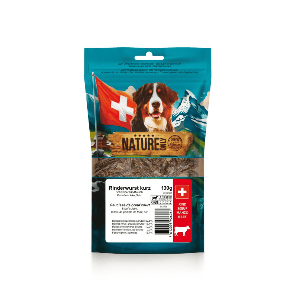 Saucisses de bœuf courtes - Viande Suisse