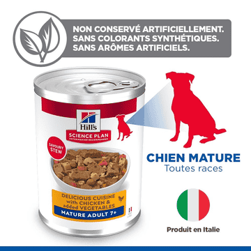 Canine Mature Adult 7+ Delicious Cuisine with chicken & added vegetables boîte