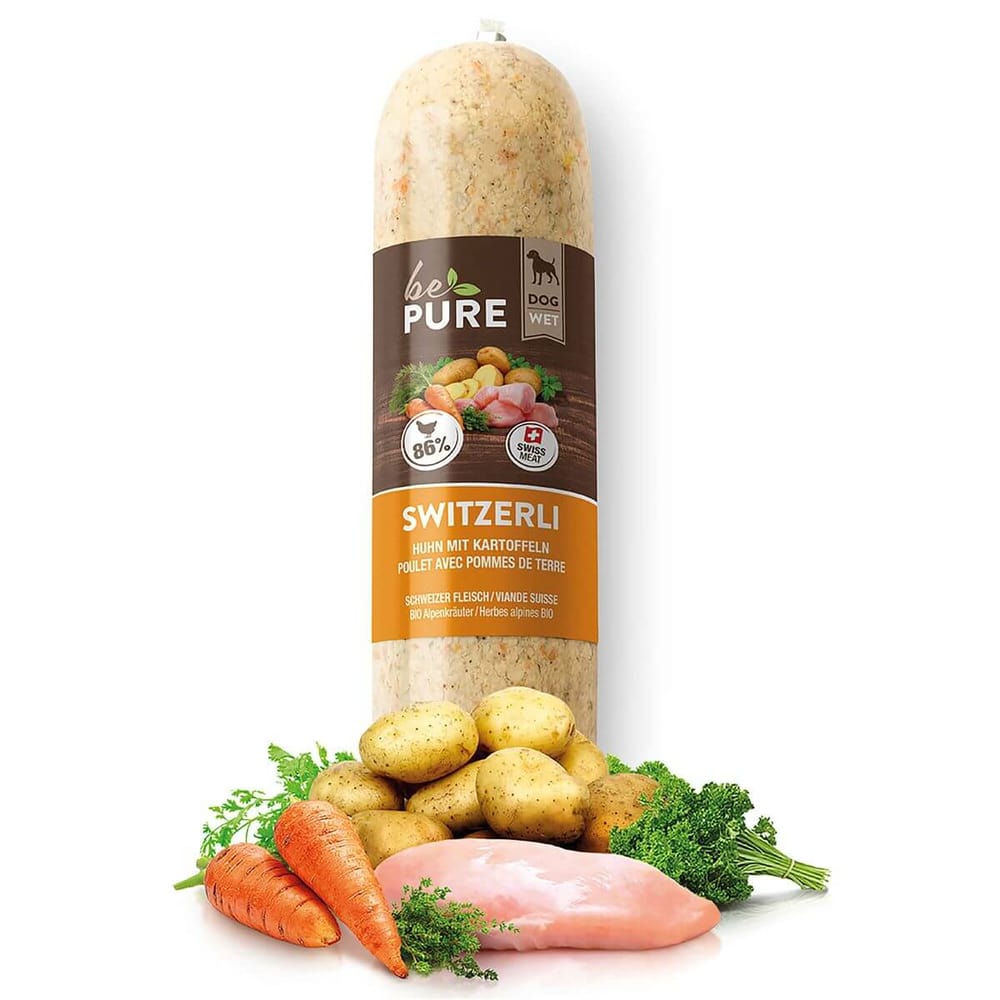 Dog Switzerli chicken + potatoes