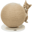 Scratching ball on wooden board