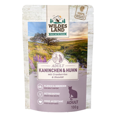 Feline Classic Adult lapin et poulet avec cannberges - en sachets