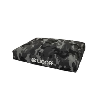 Hundeliege Allwetter Camouflage Grau