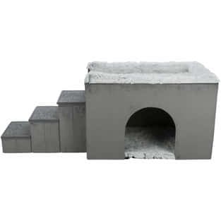 Höhle Harvey mit Treppe, grau
