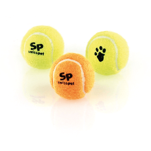 swisspet Balle de tennis en caoutchouc, 3pcs., XS, d = 40mm