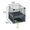 Cage pour rongeurs Multipla gris