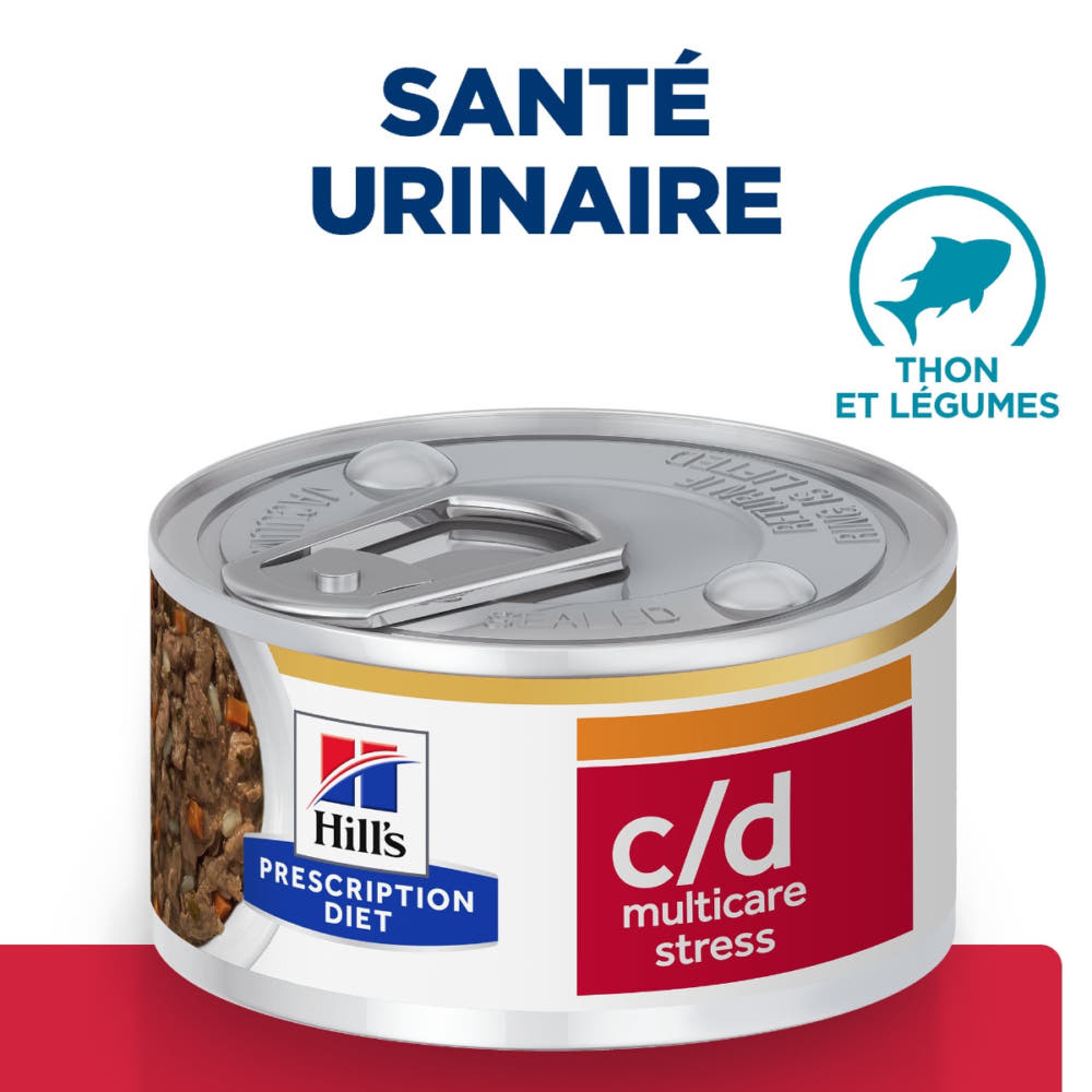 Feline c/d Multicare Stress Urinary Care Ragout Stew flavoured with tuna and added vegetables - Boîte