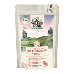Feline Adult BIO Rind und Huhn mit Cranberries - Beutel