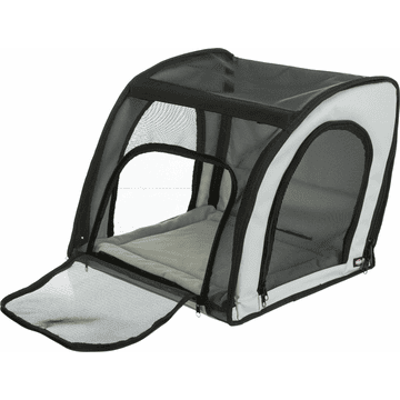 Dog car seat with net