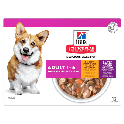 Adult Small & Mini Ragout für Hunde mit Huhn, Rind und Gemüse