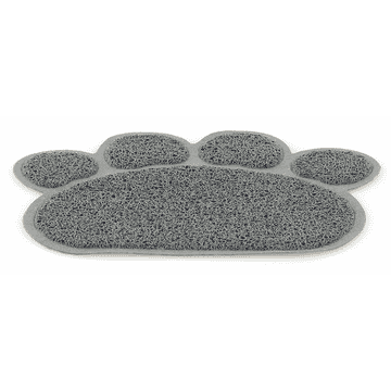 Cat litter tray paws gray