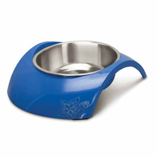 2 in 1 dog bowl Luna Bowlz blue