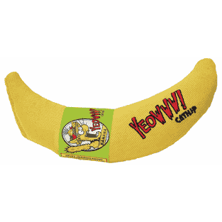 Banane gefüllt mit Catnip