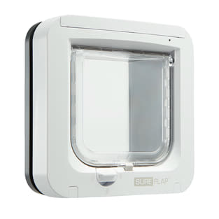 SureFlap Microchip Katzentür grau/weiss