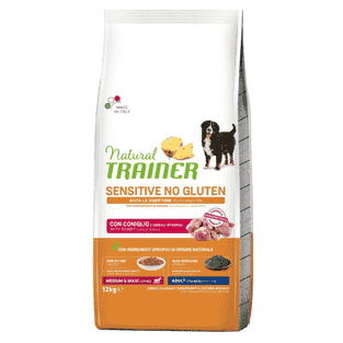 Sensitive No Gluten Medium&Maxi Adult mit Kaninchen und Vollkorngetreide
