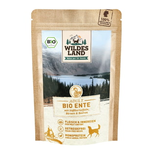 Canine Adult BIO canard avec patate douce - en sachets